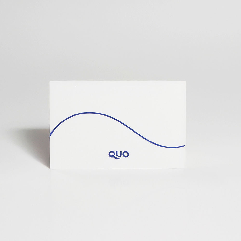 QUOロゴ入り封筒（QUOカードの注文数と同じ数が同封されます）