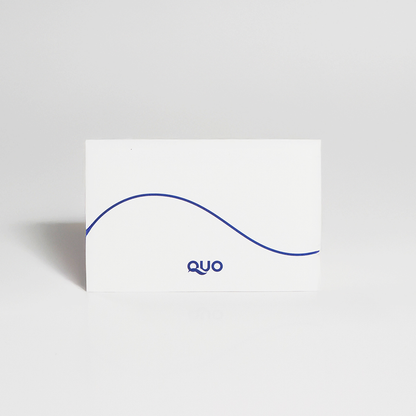QUOロゴ入り封筒（QUOカードの注文数と同じ数が同封されます）