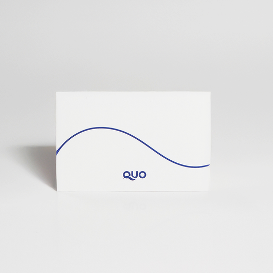 QUOロゴ入り封筒（QUOカードの注文数と同じ数が同封されます）