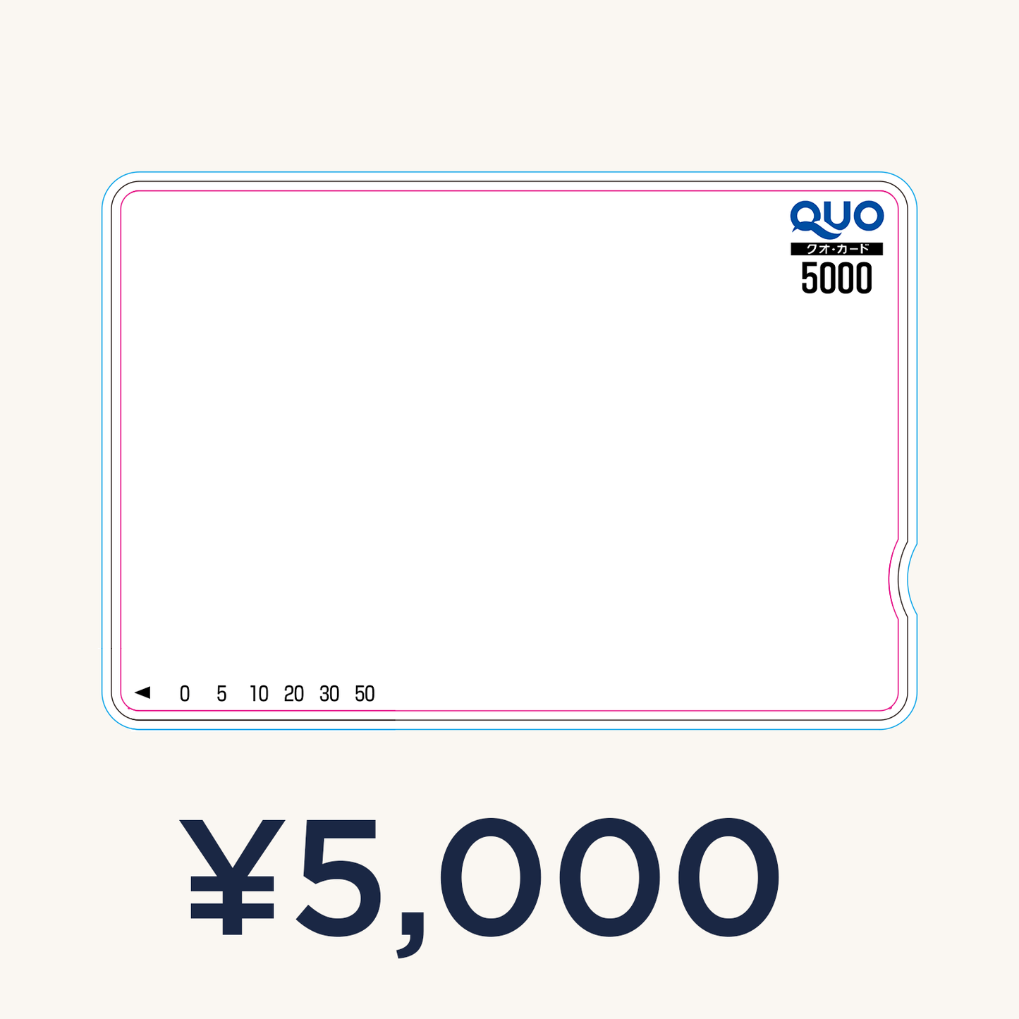QUOカード【5,000円｜カラー】オリジナル