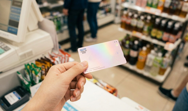 コンビニで推し色カードを出す瞬間